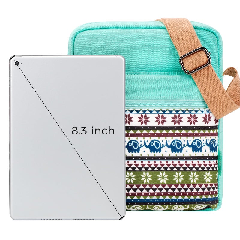 Choco Mocha Girls Purses Age 8-10, Purse for Girls 6-8 10-12 Girl Crossbody Bag for Kids 8-12 Teen Messenger Bag Christmas Giftsï¼ŒTeal Elephants - Image 4